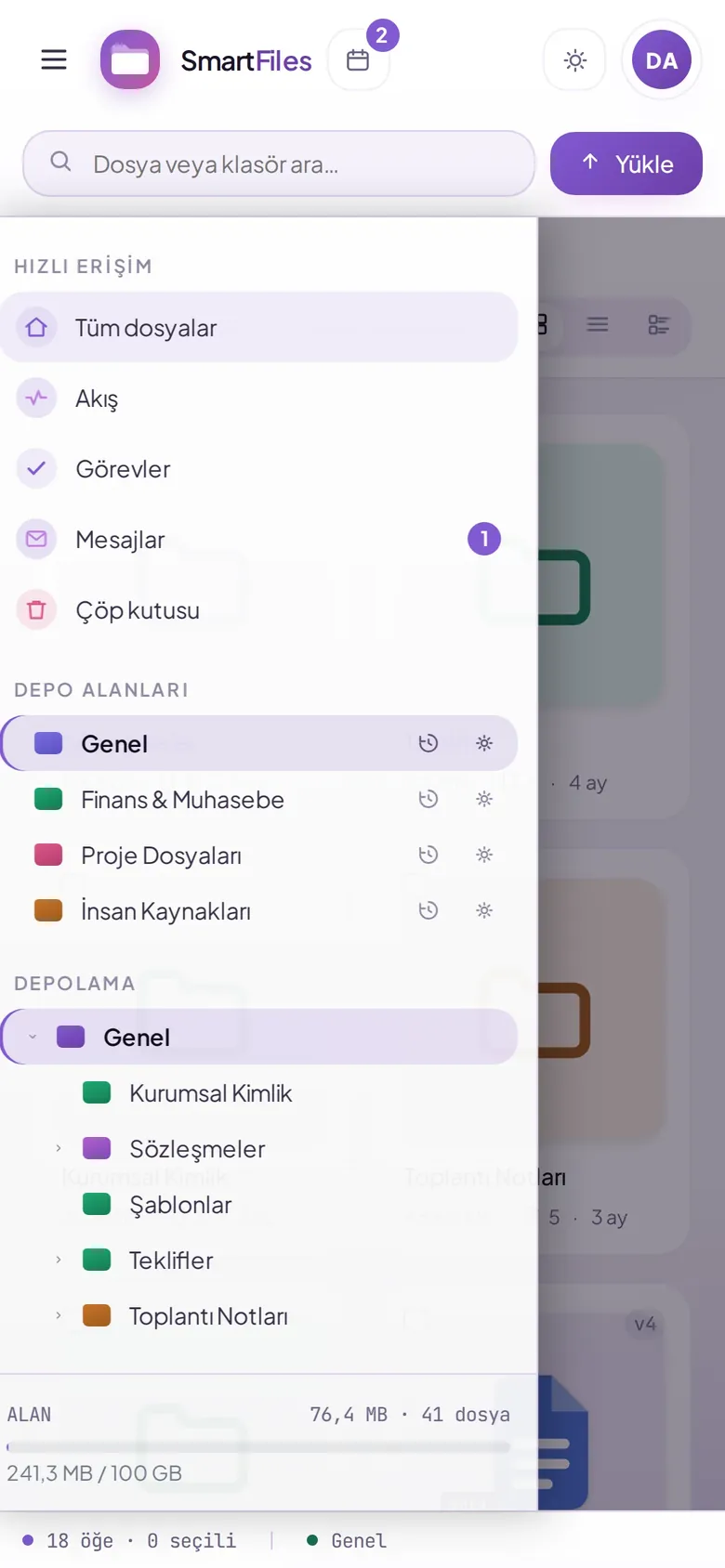 SmartFiles mobil uygulaması